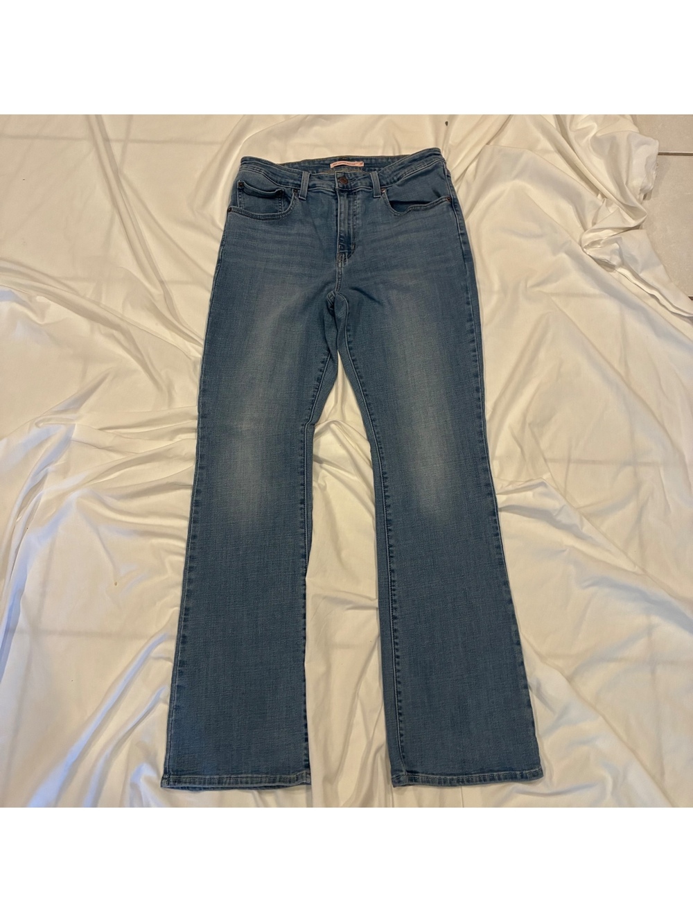 Levis 725 Bootcut Stretch Indie Womans Y2K High Waisted Lightwash Jeans Sz 31